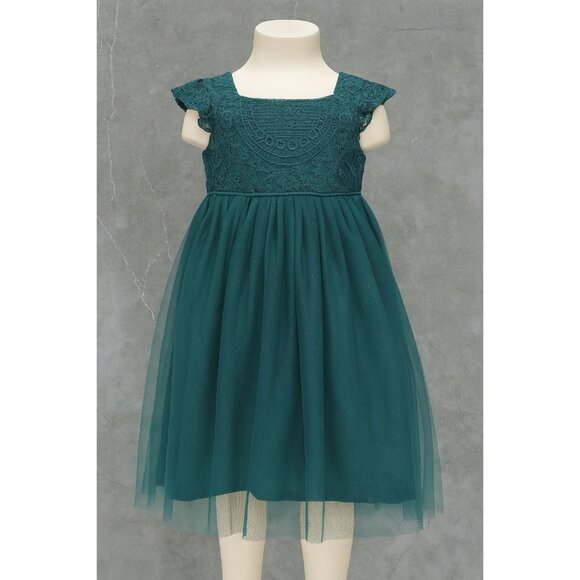 NWT Kensie Girl Teal Green Midi Dress - Size 4 - Picture 1 of 8